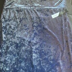 Lularoe Elegant Ivy Midi Crushed Velvet Skirt NWT 2X